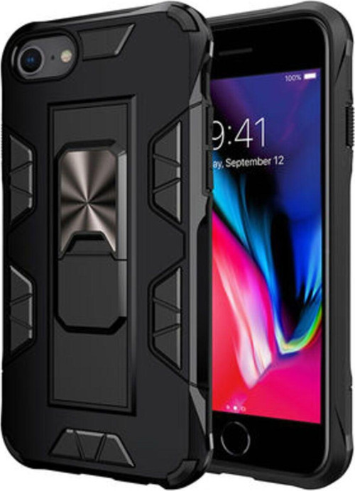 İphone Se 2022 Stantlı Ve Tam Koruma Sağlayan Şık Volve Premium Sert Silikon Kılıf