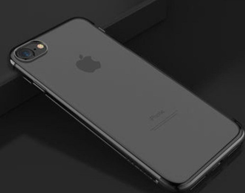 İphone Se 2022 Kenarları Renkli Arkası Şeffaf Bosses Premium Silikon Kılıf