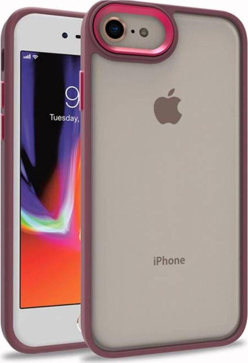 İphone Se 2022 Şık Görünümlü Ve Arkası Şeffaf Flora Premium Kılıf
