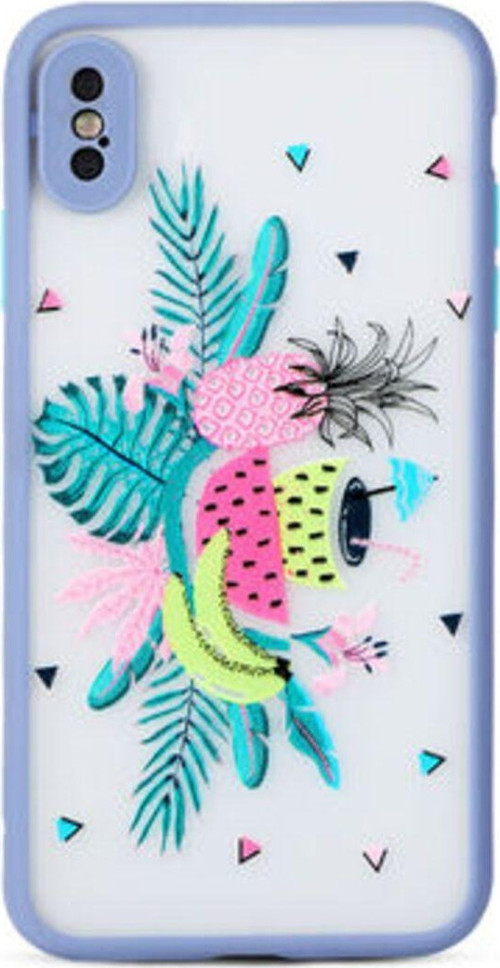 İphone Xs Kılıf Arkası Desenli Şık Fily Silikon Kapak