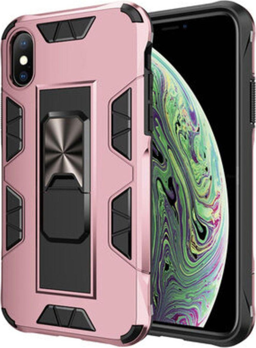 İphone Xs Max Stantlı Ve Tam Koruma Sağlayan Şık Volve Premium Sert Silikon Kılıf