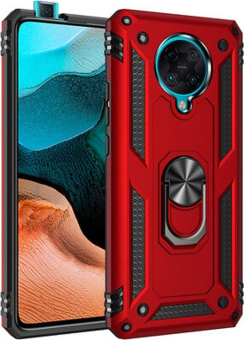 Poco F2 Pro Çift Katmanlı Ve Yüzüklü Tam Koruma Vega Premium Kılıf