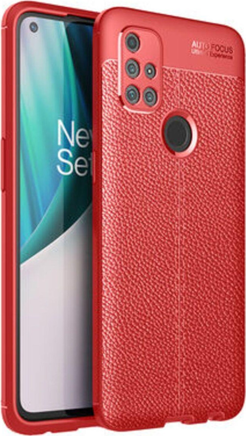 One Plus Nord N10 5G Deri Desenli Yüksek Koruma Sağlayan Niss Premium Silikon Kılıf