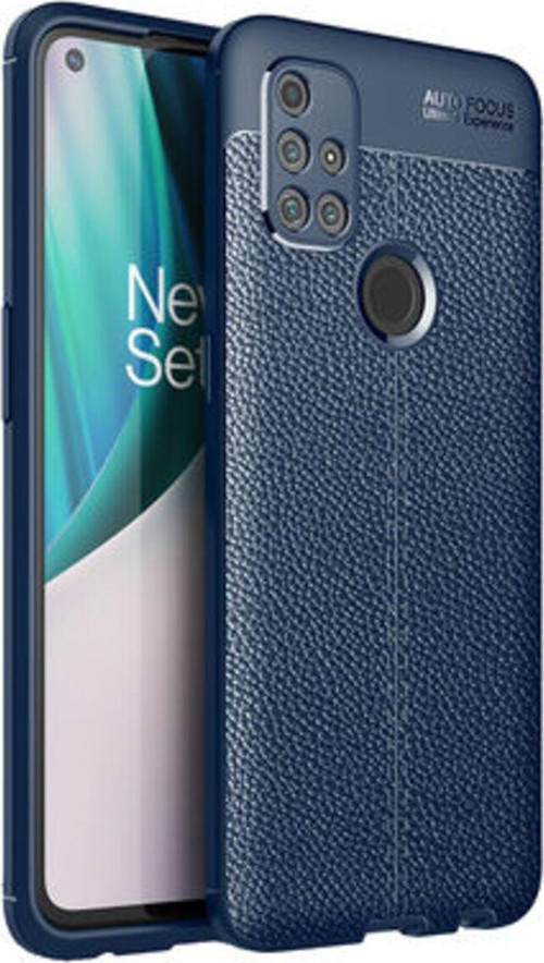 One Plus Nord N10 5G Deri Desenli Yüksek Koruma Sağlayan Niss Premium Silikon Kılıf
