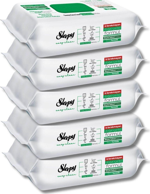 Easy Clean Beyaz Sabun Katkılı Yüzey Temizlik Havlusu 5x100 (500 YAPRAK)