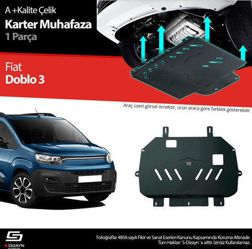 Fiat Doblo Çelik Karter Muhafaza Koruma 2023 Üzeri A+ Kalite