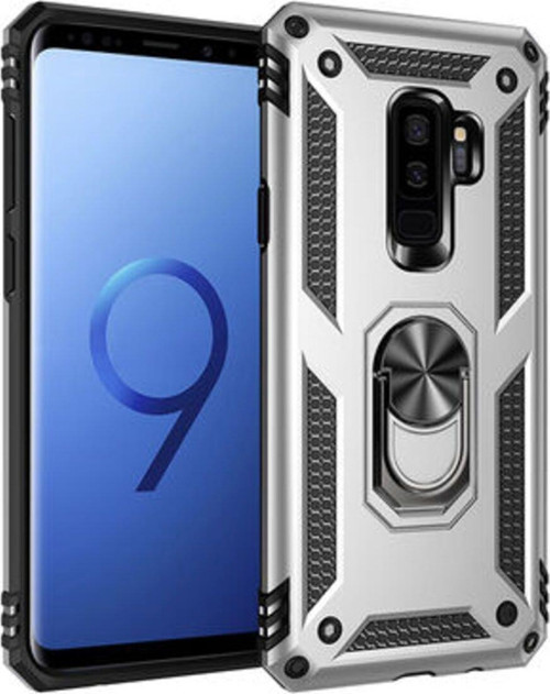 Samsung Galaxy S9 Plus Çift Katmanlı Ve Yüzüklü Tam Koruma Vega Premium Kılıf