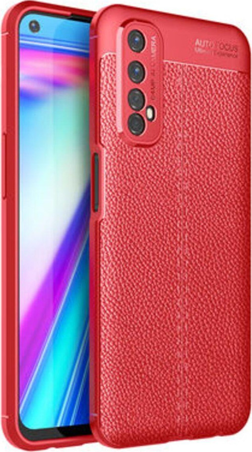 Realme 7 Deri Desenli Yüksek Koruma Sağlayan Niss Premium Silikon Kılıf