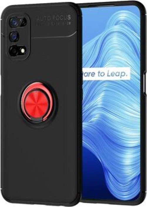 Realme 7 Pro Ultra Koruma Sağlayan Stant Özellikli Yüzüklü Ravel Silikon Kılıf