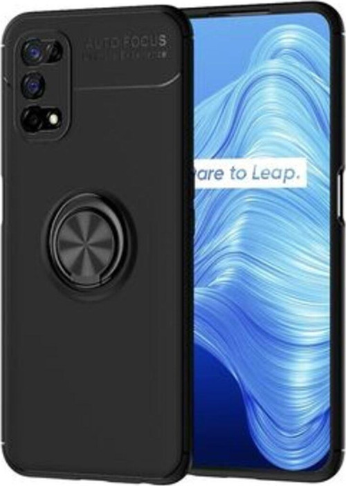 Realme 7 Pro Ultra Koruma Sağlayan Stant Özellikli Yüzüklü Ravel Silikon Kılıf