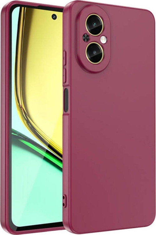 Realme 12 Lite Kılıf Kadife Dolgulu Şık Candy Lansman Silikon Kapak