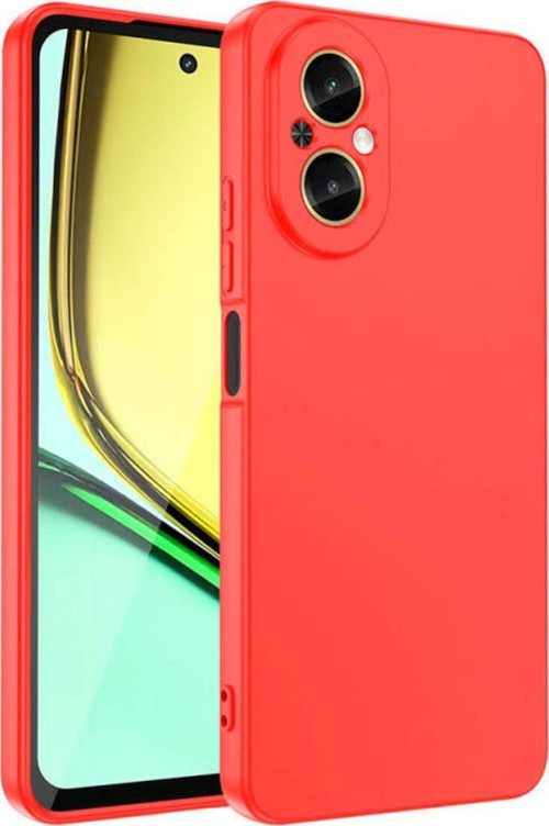 Realme 12 Lite Kılıf Kadife Dolgulu Şık Candy Lansman Silikon Kapak