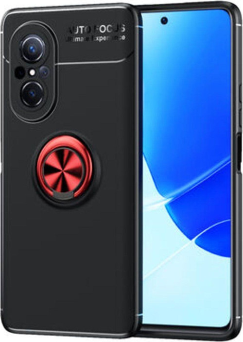 Huawei Nova 9 Se Ultra Koruma Sağlayan Stant Özellikli Yüzüklü Ravel Silikon Kılıf