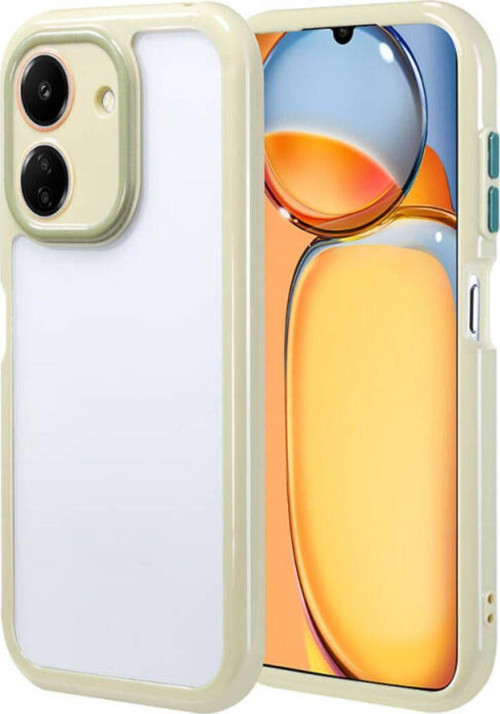 Redmi 13C Kılıf Kamera Korumalı Renkli Kenar Ve Çerçeve Tasarımlı Vitamin Kapak