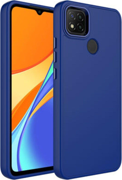 Redmi 9C Kılıf Metal Çerçeve Ve Buton Tasarımlı Silikon Luna Kapak
