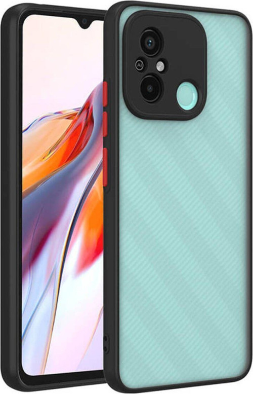 Redmi 12C Kenarları Renkli Arkası Buğulu Şık Hux Silikon Kılıf