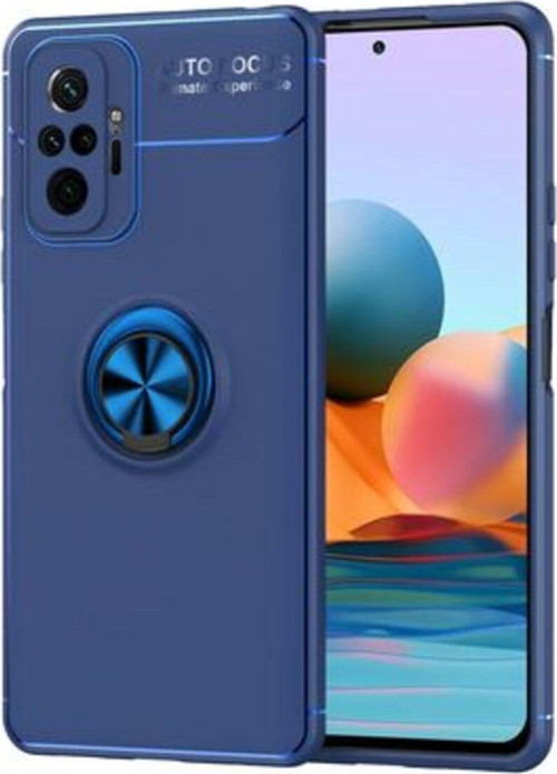 Redmi Note 10 Pro Ultra Koruma Sağlayan Stant Özellikli Yüzüklü Ravel Silikon Kılıf