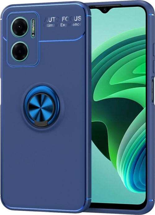 Redmi Note 11E Ultra Koruma Sağlayan Stant Özellikli Yüzüklü Ravel Silikon Kılıf