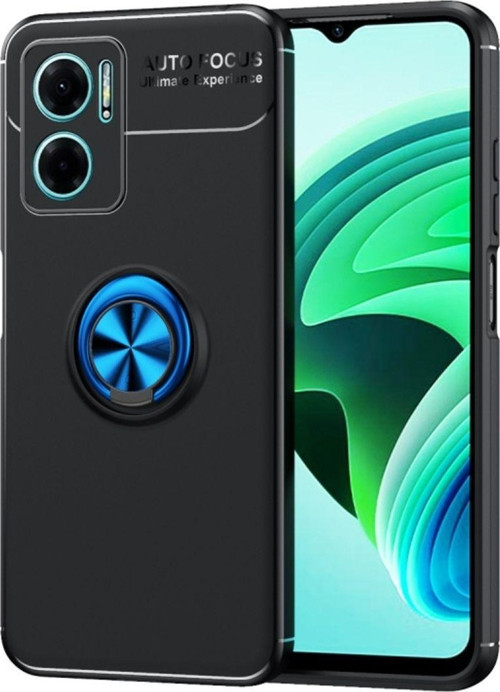 Redmi Note 11E Ultra Koruma Sağlayan Stant Özellikli Yüzüklü Ravel Silikon Kılıf