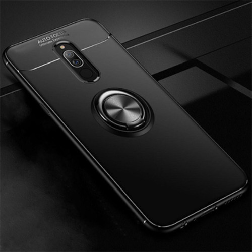 Redmi 8 Ultra Koruma Sağlayan Stant Özellikli Yüzüklü Ravel Silikon Kılıf