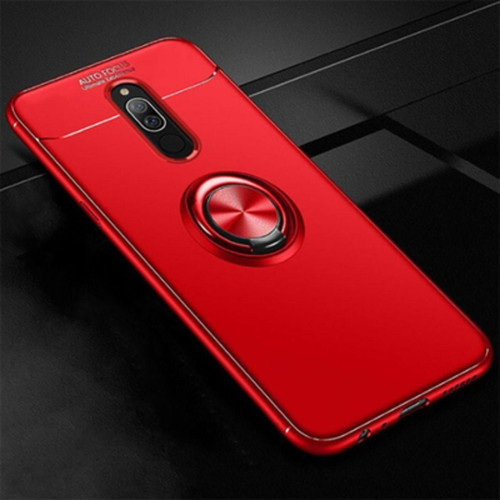 Redmi 8 Ultra Koruma Sağlayan Stant Özellikli Yüzüklü Ravel Silikon Kılıf
