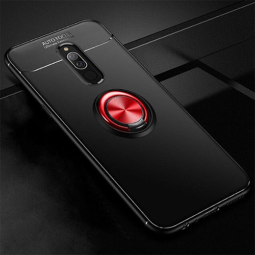 Redmi 8 Ultra Koruma Sağlayan Stant Özellikli Yüzüklü Ravel Silikon Kılıf