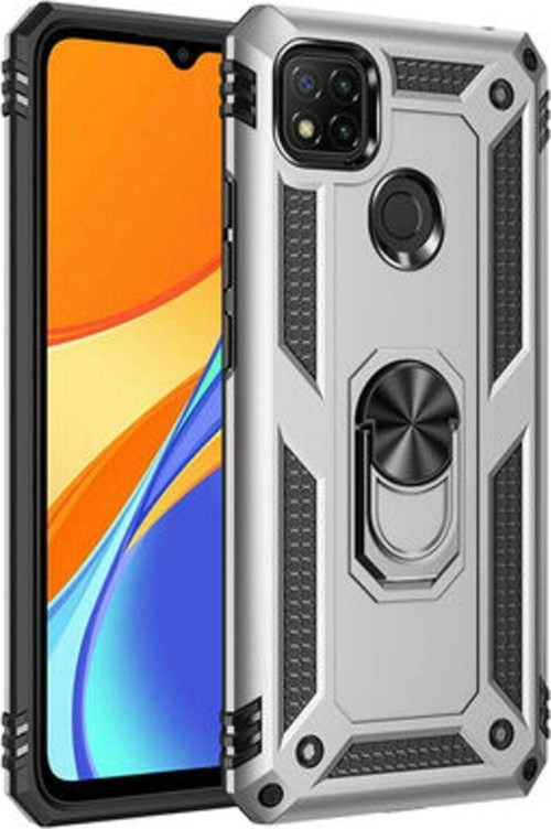 Redmi 9C Çift Katmanlı Ve Yüzüklü Tam Koruma Vega Premium Kılıf