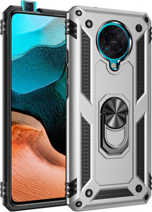 Redmi K30 Pro Çift Katmanlı Ve Yüzüklü Tam Koruma Vega Premium Kılıf