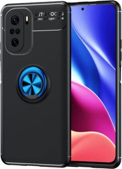 Redmi K40 Ultra Koruma Sağlayan Stant Özellikli Yüzüklü Ravel Silikon Kılıf