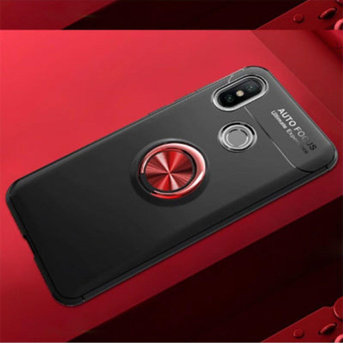 Redmi Note 7 Ultra Koruma Sağlayan Stant Özellikli Yüzüklü Ravel Silikon Kılıf
