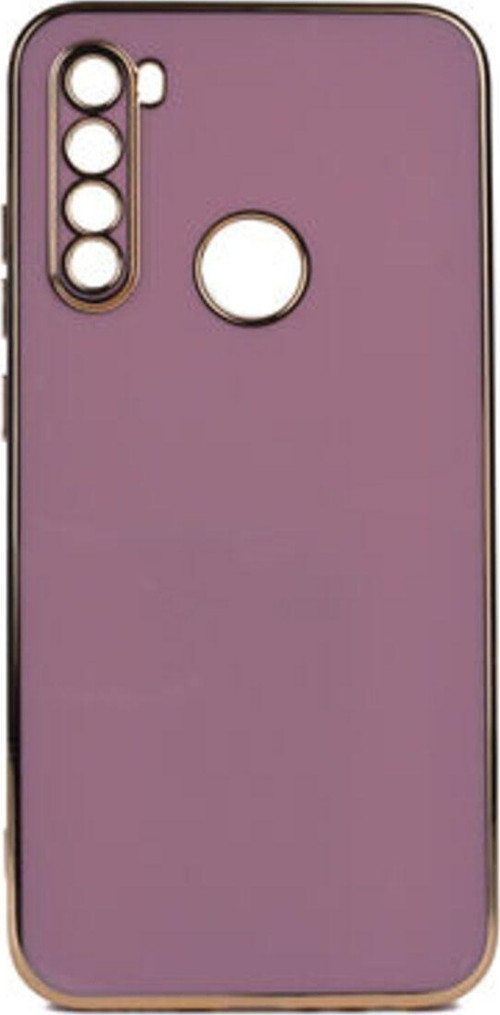 Redmi Note 8 Parlak Yapılı Ve Kenarları Altın Görünümlü Şık Bark Premium Silikon Kılıf