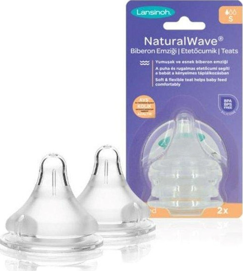 Natural Wave Silikon Biberon Emziği 2li Yavaş Akış