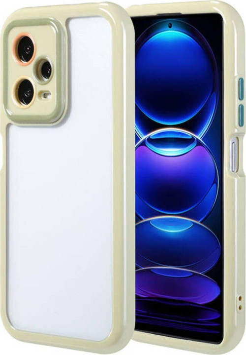 Redmi Note 12 Pro 5G Kılıf Kamera Korumalı Renkli Kenar Ve Çerçeve Tasarımlı Vitamin Kapak
