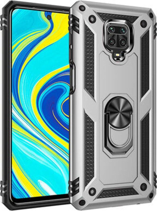Redmi Note 9 Pro Çift Katmanlı Ve Yüzüklü Tam Koruma Vega Premium Kılıf