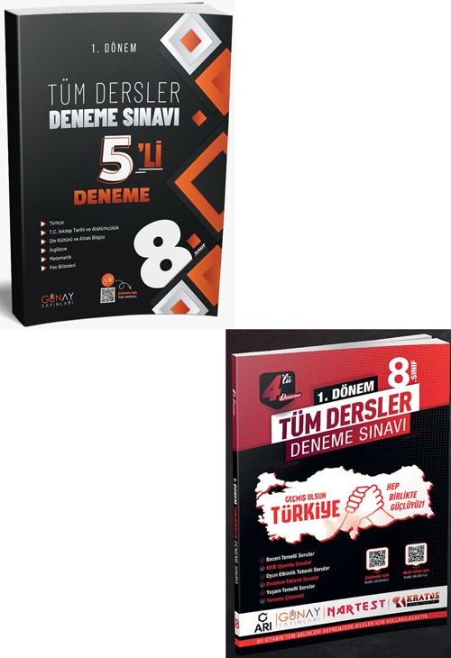 8. Sınıf 4 ve 5li Deneme Seti