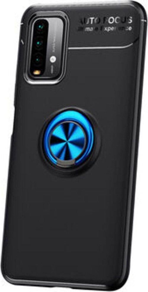 Redmi Note 9 4G Ultra Koruma Sağlayan Stant Özellikli Yüzüklü Ravel Silikon Kılıf