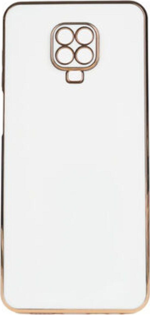 Redmi Note 9S Parlak Yapılı Ve Kenarları Altın Görünümlü Şık Bark Premium Silikon Kılıf