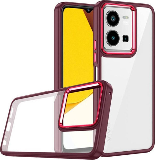 Vivo Y35 Şık Görünümlü Ve Arkası Şeffaf Flora Premium Kılıf