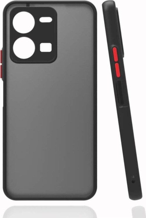 Vivo Y35 Kenarları Renkli Arkası Buğulu Şık Hux Silikon Kılıf