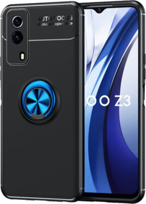 Vivo Y53S 4G Ultra Koruma Sağlayan Stant Özellikli Yüzüklü Ravel Silikon Kılıf