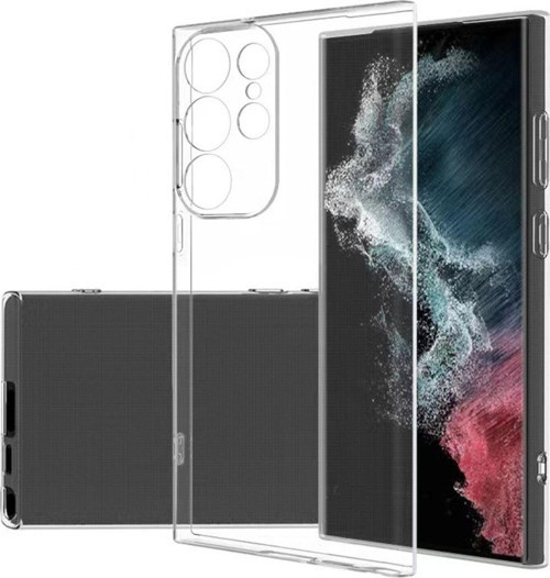 Galaxy S23 Ultra Uyumlu Esnek Şeffaf Sheer Premium Silikon Kılıf