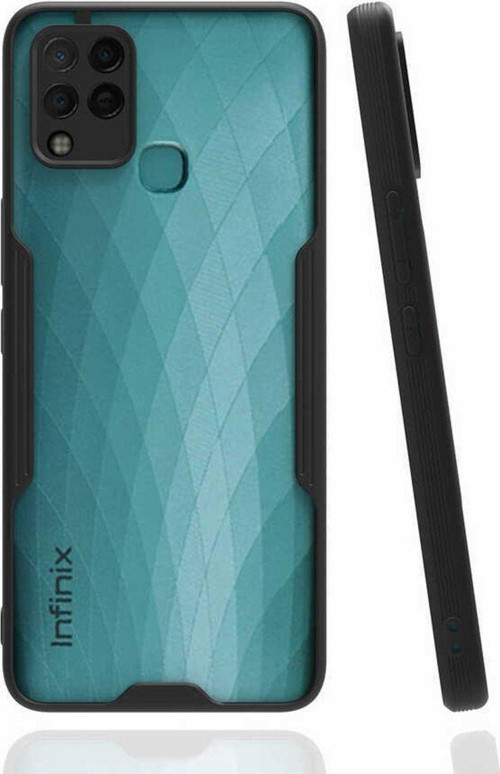 Infinix Hot 10T Için Kamera Korumalı Şık Esnek Platin Premium Silikon Kılıf