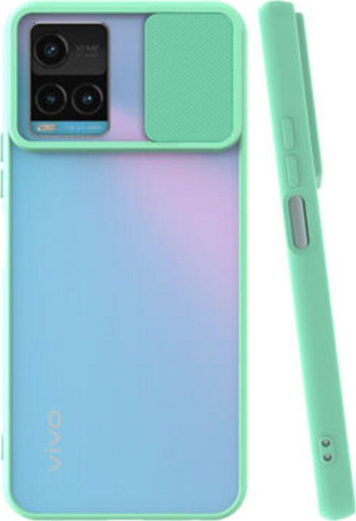 Vivo Y32 Kamera Koruma Sürgülü Şık Pena Silikon Kılıf