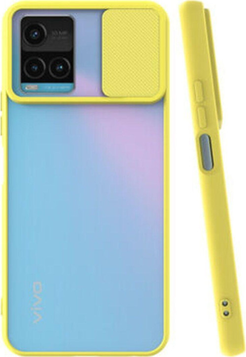 Vivo Y32 Kamera Koruma Sürgülü Şık Pena Silikon Kılıf