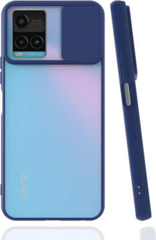 Vivo Y32 Kamera Koruma Sürgülü Şık Pena Silikon Kılıf