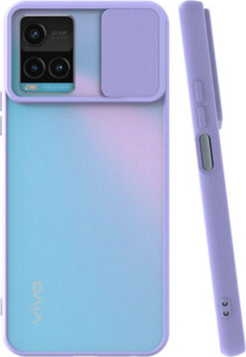 Vivo Y32 Kamera Koruma Sürgülü Şık Pena Silikon Kılıf