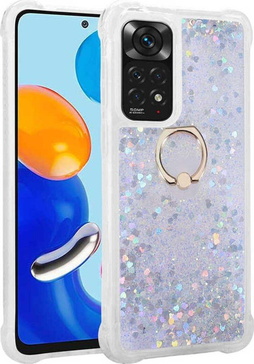 Redmi Note 11 Pro 5G Sıvılı Ve Yüzüklü Şık Milce Premium Silikon Kılıf