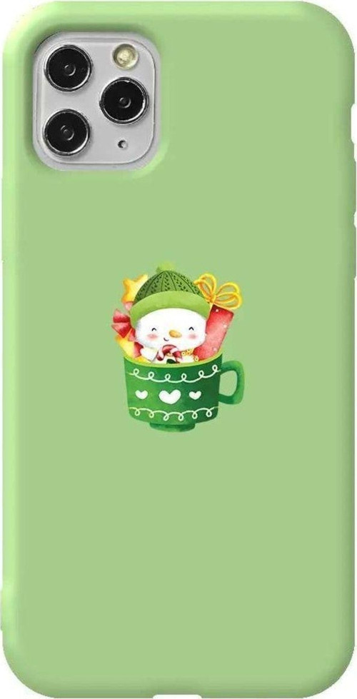 İphone 11 Pro Açık Yeşil Renkli Silikon Telefon Kılıfı - A Cup Of Xmas 8