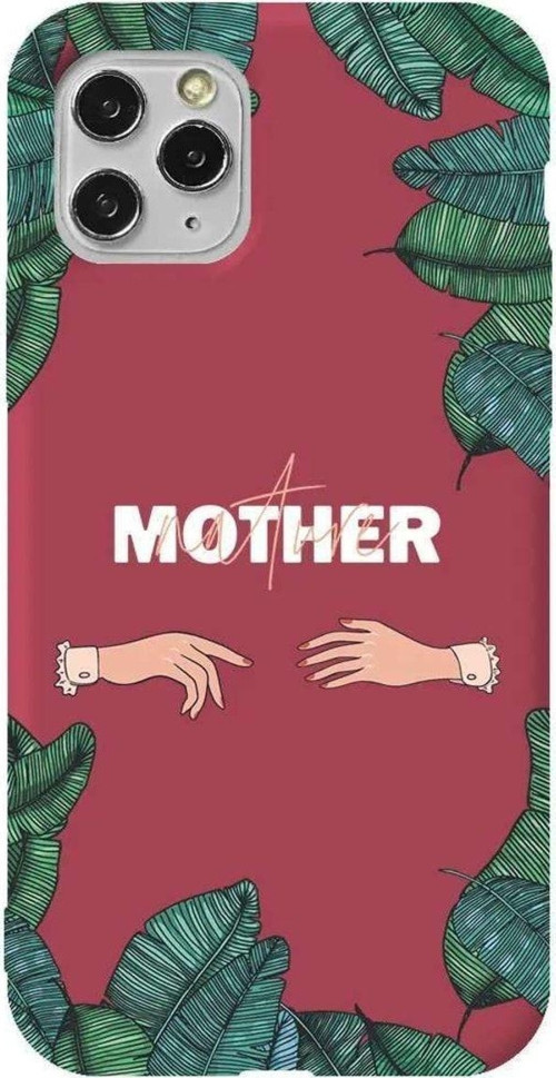 İphone 11 Pro Bordo Renkli Silikon Telefon Kılıfı - Nature Mother