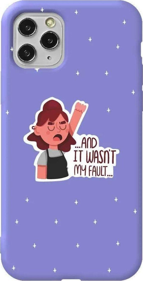 İphone 11 Pro Lila Renkli Silikon Telefon Kılıfı - My Fault